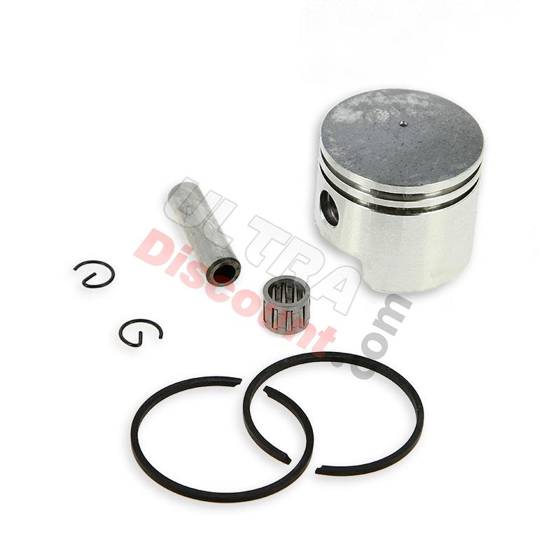Kit de pistón 44 mm (bulón 10mm) para kit chino + rodamiento de agujas, Piezas minimoto cross Kit de pistón 44 mm (bulón 10mm) para kit chino + rodamiento de agujas, Piezas minimoto cross