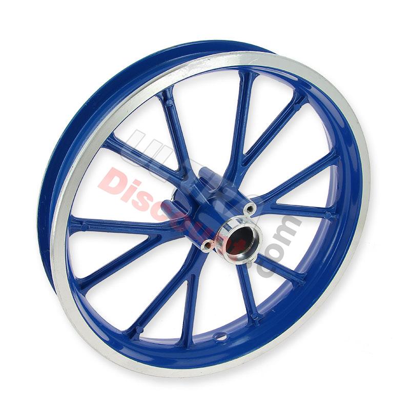 Llanta trasera azul para mini cross (10'', tipo 2), Piezas minimoto cross