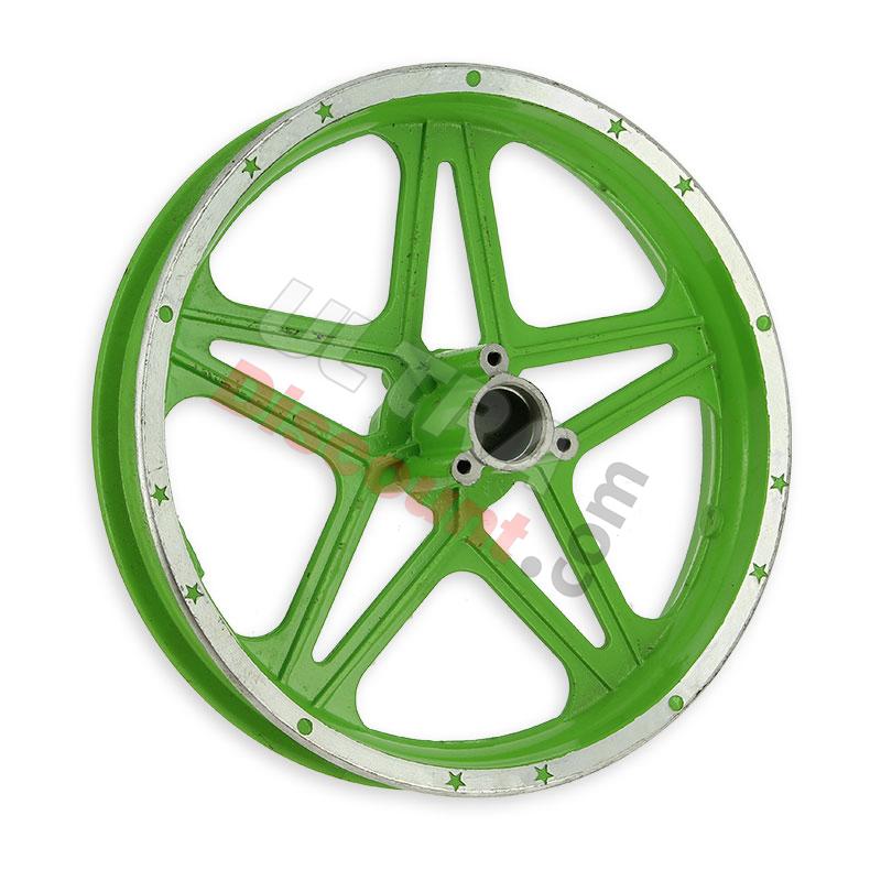 Llanta delantera verde para mini cross (10'', tipo 1 ), Recambios Pit Nitro
