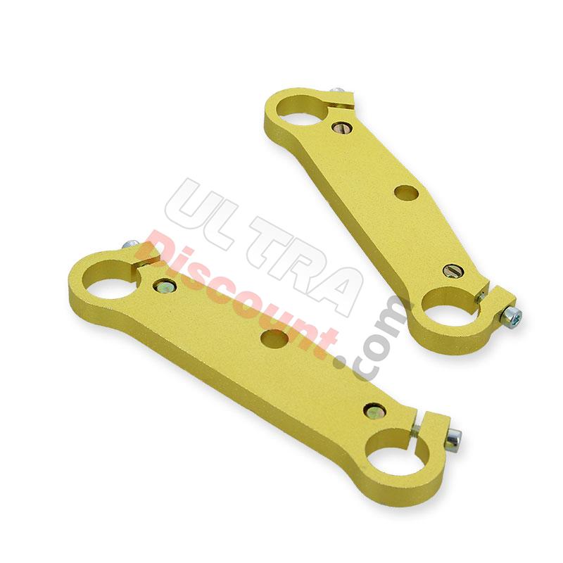 Par de tijas de horquilla tuning para minimoto ORO, Piezas minimoto Supermoto