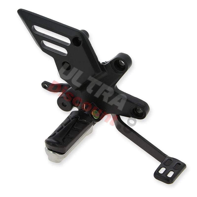 Reposapiés delantero derecho y pedal de freno para quad Spy Racing 250 F3, Piezas Quad SPY250F3