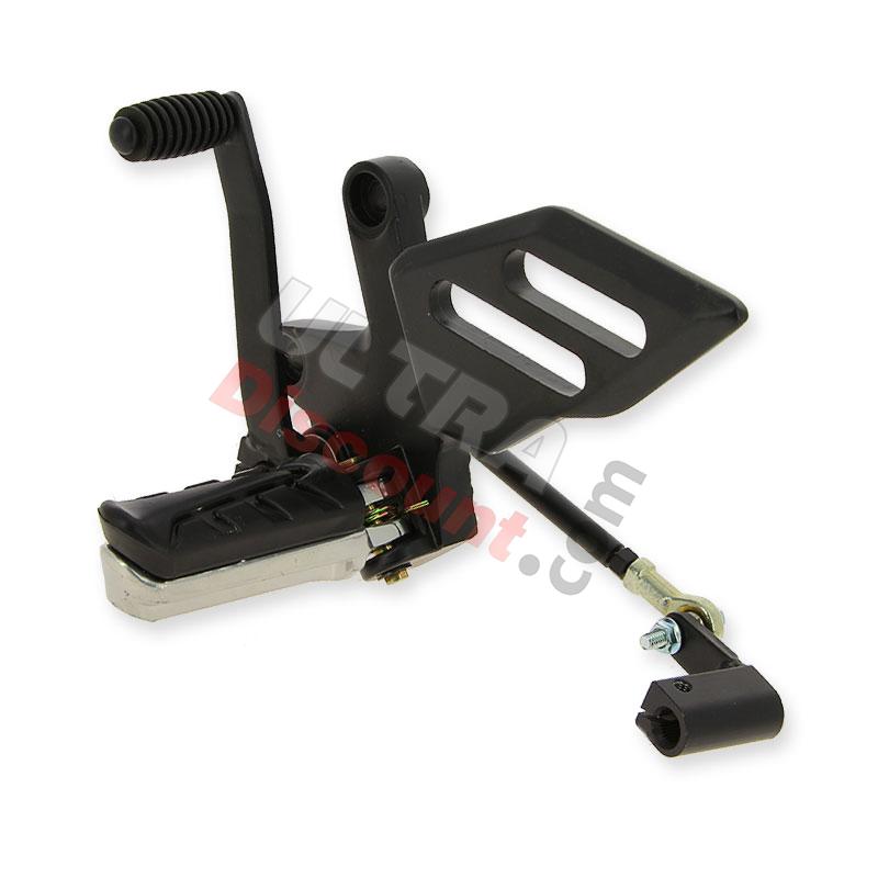 Reposapiés delantero izquierdo y palanca de cambios para quad Spy Racing 250 F3, Piezas Quad SPY250F3