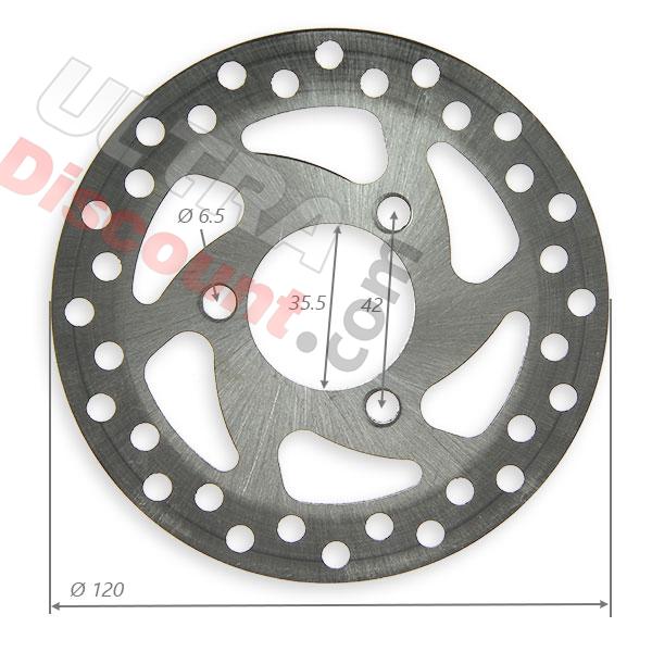 Discodelantero de diámetro 120mm por quad eléctrico, Recambio ATV Electric CRZ