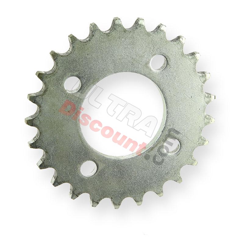 Corona reforzada de 25 dientes cadena  (420), piezas Quad 110cc - 125cc