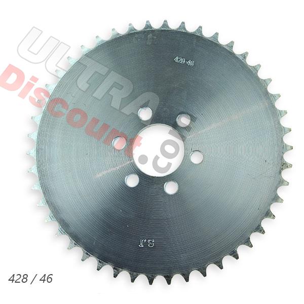 Corona quad 200cc 46 dientes 428H, Recambios quad chinas 200cc