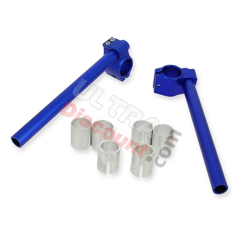 Manillar con abrazaderas tuning AZUL minimoto (tipo 3), Recambios minis Racing ZPF
