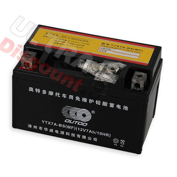 Batería para quad Shineray 200cc STIIE-B, Recambios Shineray 200STIIE y STIIEB