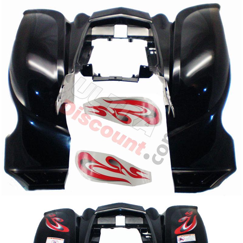 Carenado para quad Shineray 200cc + adhesivos (TRAS), Recambios Shineray 200STIIE y STIIEB