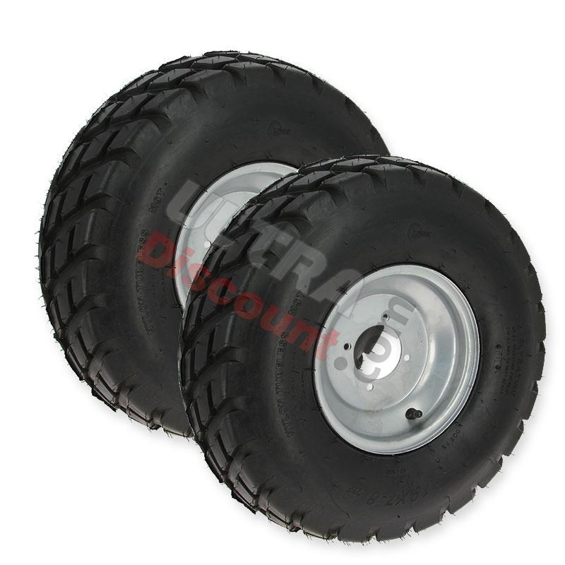 Juego de ruedas DEL. de carretera Shineray 200cc STIIE-B, Recambios Shineray 200STIIE y STIIEB