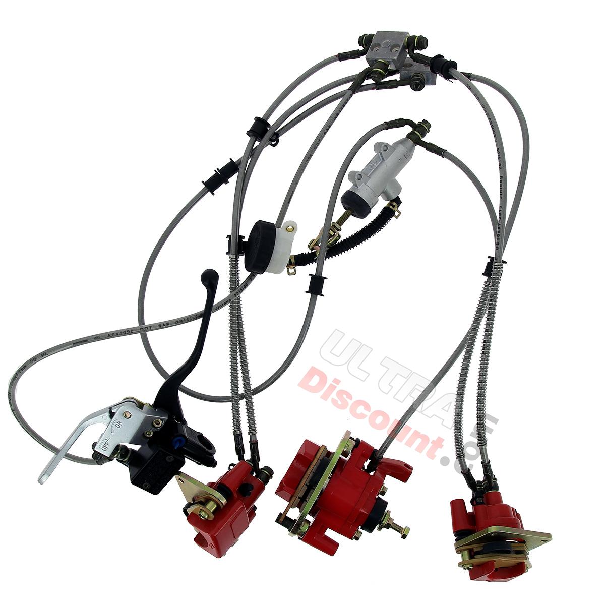 Kit de freno completo quad Shineray 250cc ST-5, Piezas Shineray 250 ST5 Kit de freno completo quad Shineray 250cc ST-5, Piezas Shineray 250 ST5