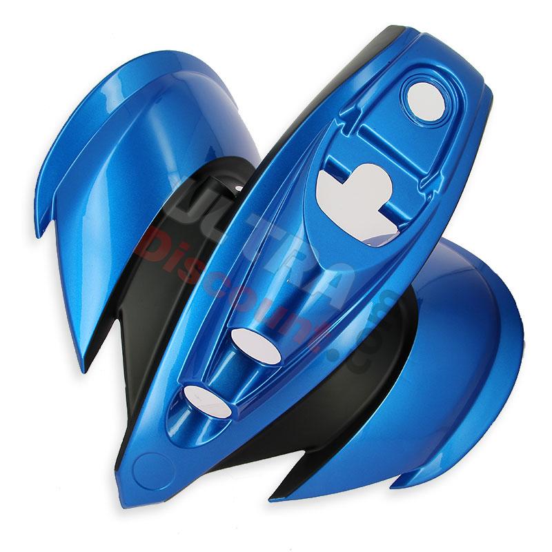 Carenado delantero para quad Shineray 250cc ST-9E (AZUL-Negro), Piezas Shineray 250cc STIXE ST9E