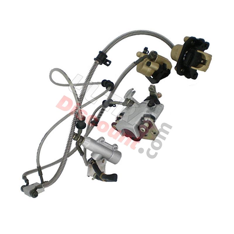 Kit de freno hidráulico completo para quad Shineray 300ST-4E, Recambios quad Shineray 300 Kit de freno hidráulico completo para quad Shineray 300ST-4E, Recambios quad Shineray 300