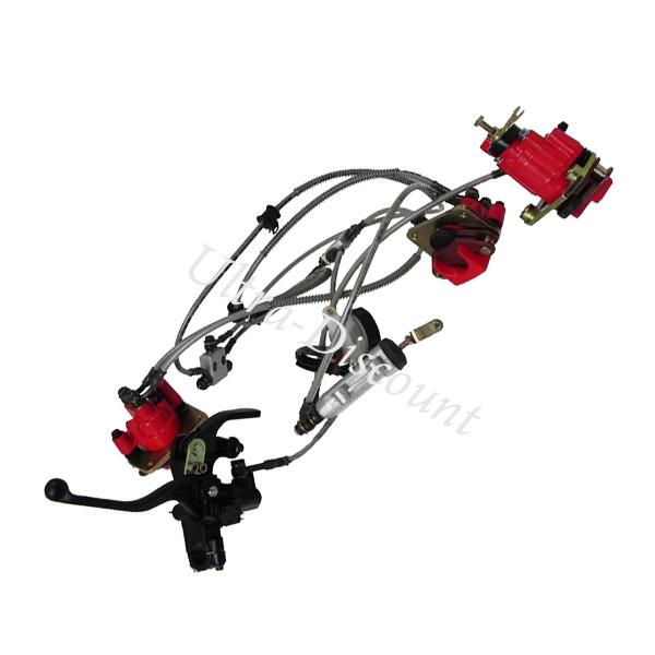 Kit de freno hidráulico completo Shineray 350cc (XY350ST-2E), Piezas Quad Shineray 350cc Kit de freno hidráulico completo Shineray 350cc (XY350ST-2E), Piezas Quad Shineray 350cc