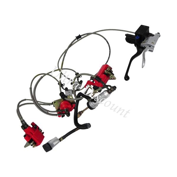 Kit de freno hidráulico completo Shineray 350cc (XY350ST-E), Piezas Quad Shineray 350cc Kit de freno hidráulico completo Shineray 350cc (XY350ST-E), Piezas Quad Shineray 350cc