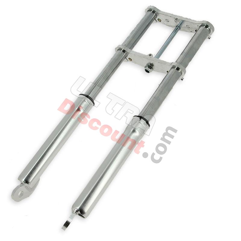 Horquilla para minimotos Supermotard plata, Piezas minimoto Supermoto