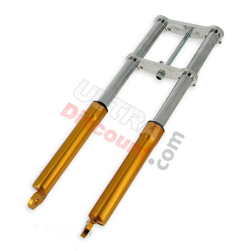 Horquilla para minimotos Supermotard dorado, Piezas minimoto Supermoto