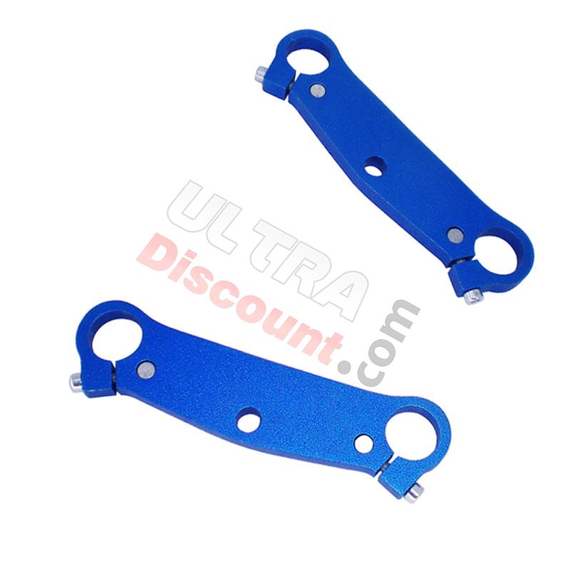 Par de tijas de horquilla tuning para minimoto AZUL, Piezas minimoto Supermoto