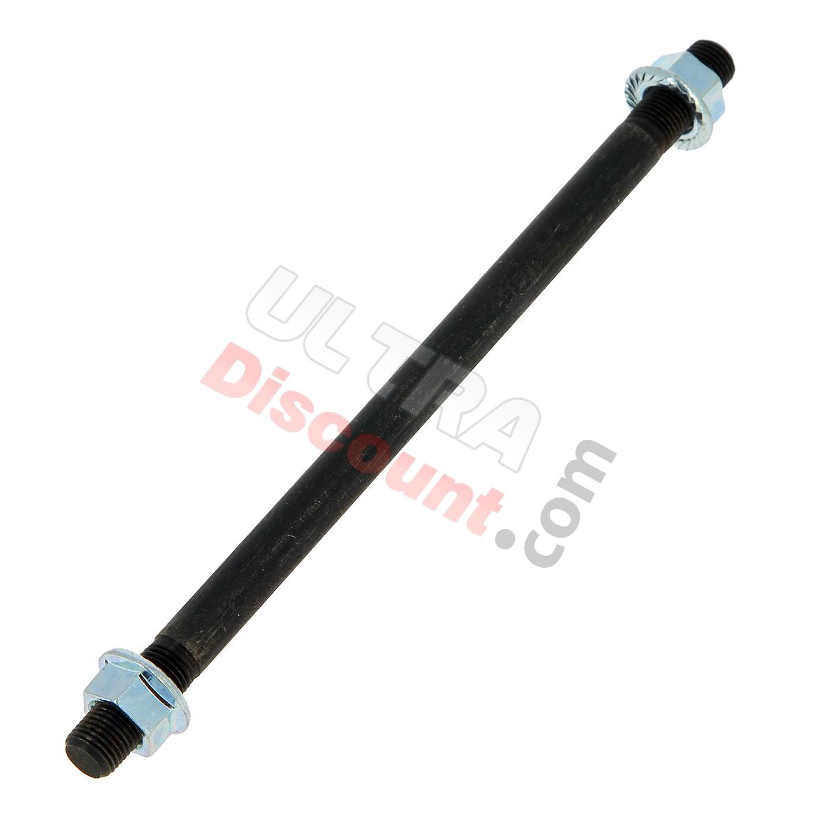 Eje de rueda delantero + tuercas para mini (185mm), Piezas minimoto Supermoto
