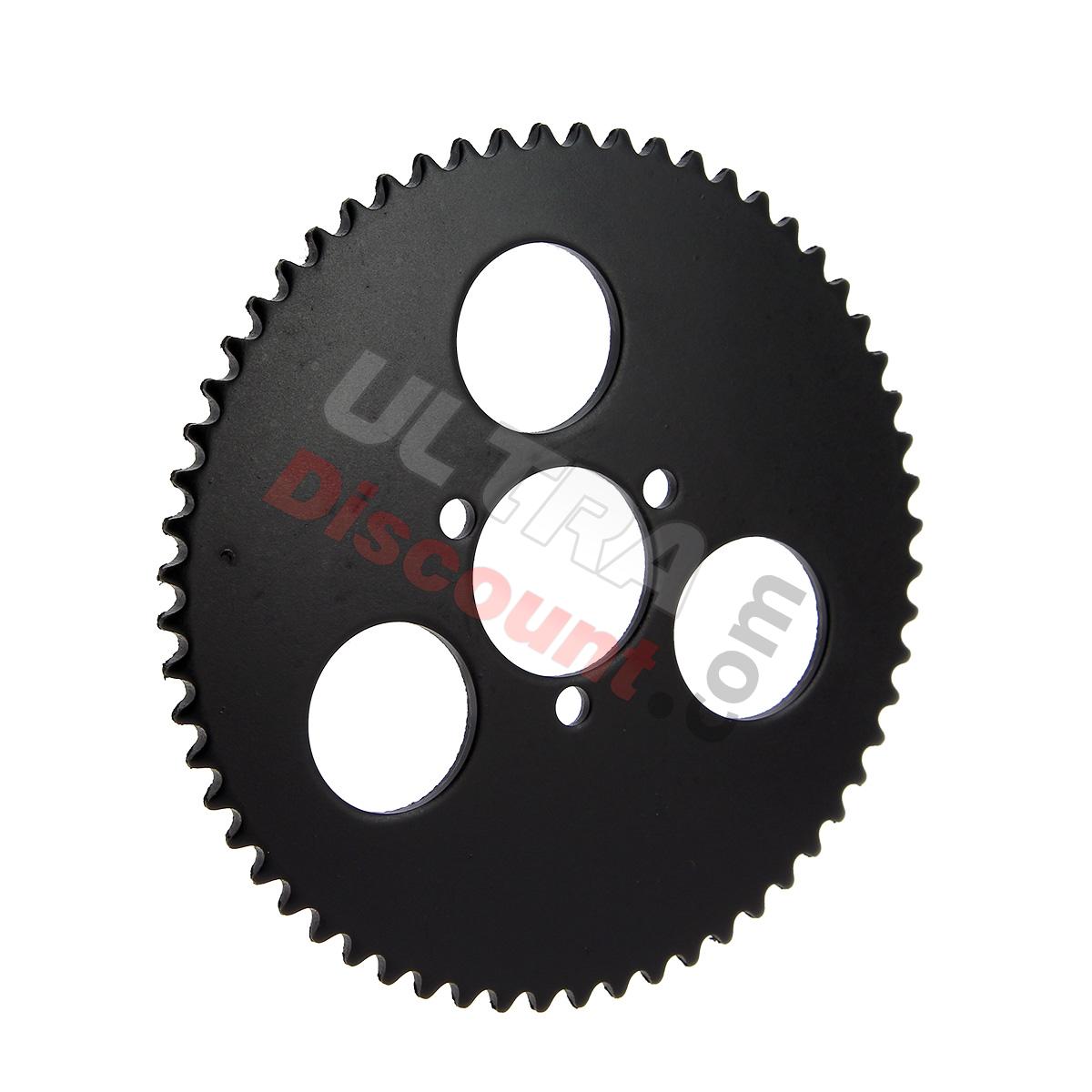 Corona reforzada de 60 dientes paso pequeño para minis (tipo 2), Piezas minimoto Supermoto