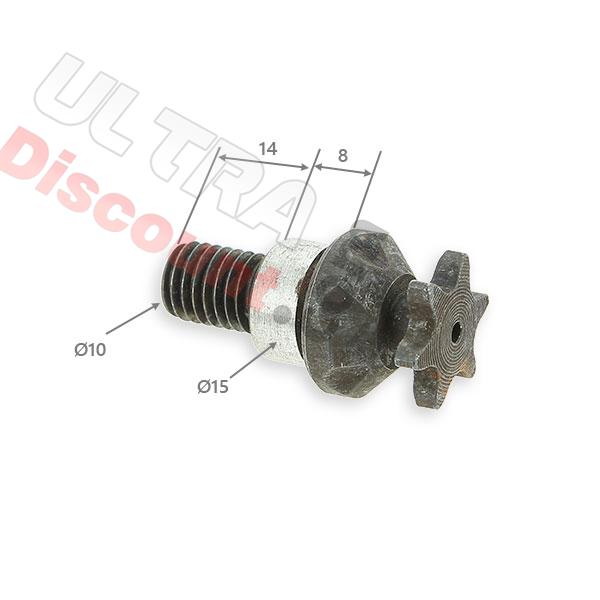 Piñón reforzado 6 dientes paso americano cadena TF8 10mm, Piezas minimoto Supermoto
