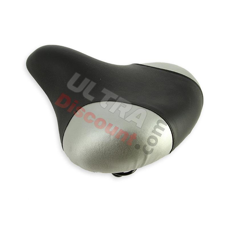 Sillín gris negro para scooter térmico, Recambio Scooter Térmico