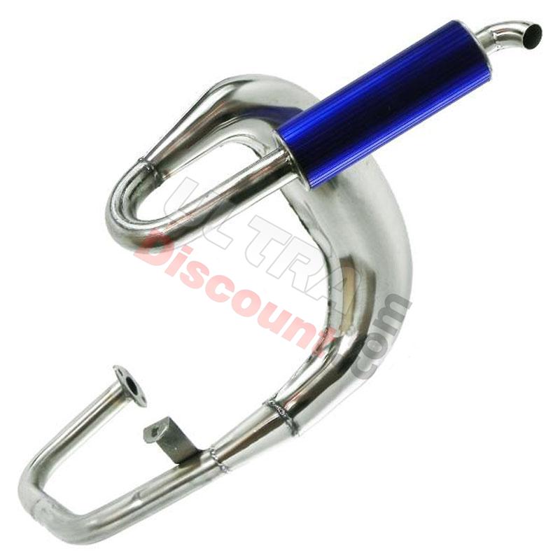 Tubo de escape para patinete a motor (AZUL), Recambio Scooter Térmico