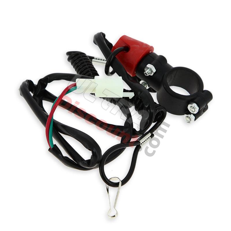 Botón de paro ''hombre al agua'' para minimoto MT4, Piezas Pocket Blata MT4