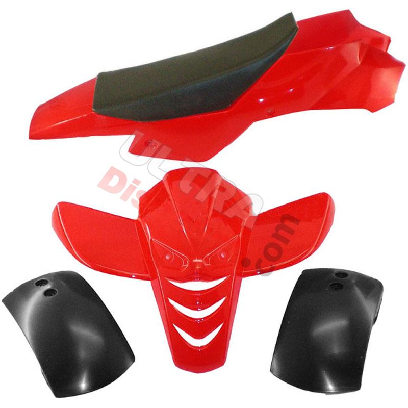 Carenado mini quad ROJO tipo 2, Recambios para mini quads
