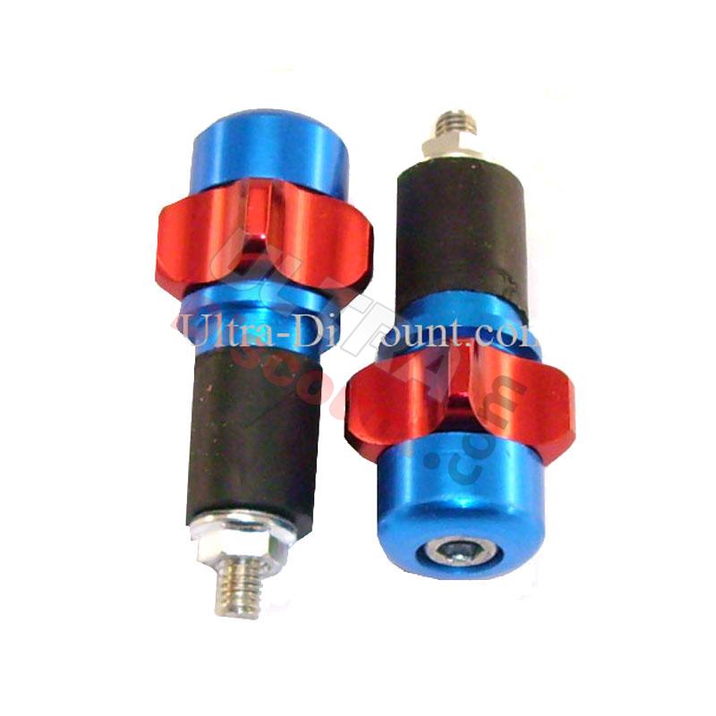 Tapón protector de manillar Rojo-Azul oscuro (tipo 2), Recambios para mini quads