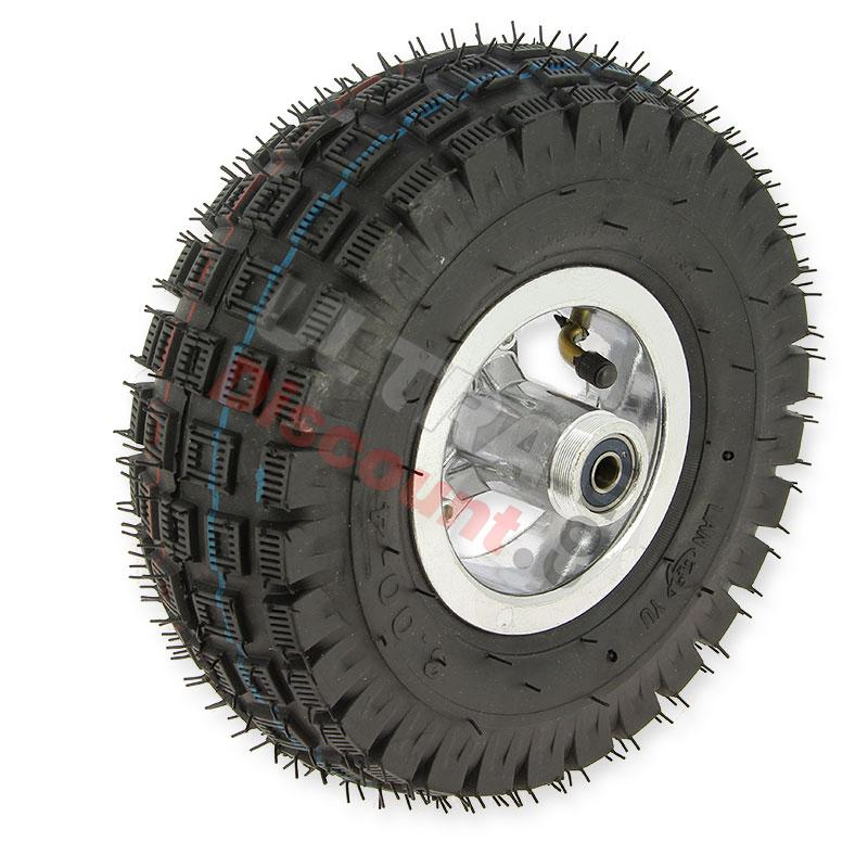 Rueda trasera completa 3.00-4 pocket quad, Recambios para mini quads