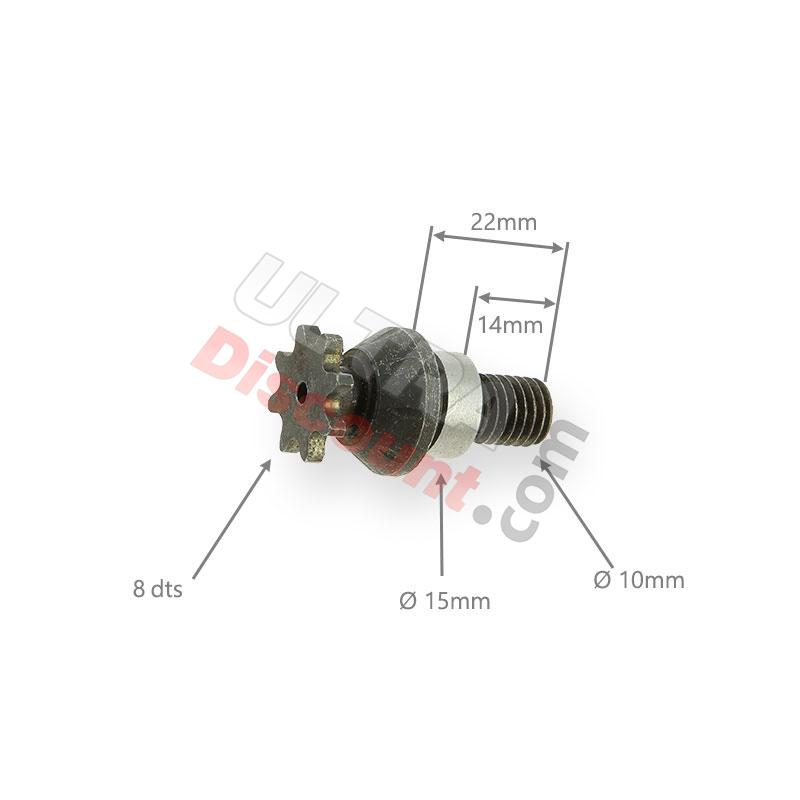 Piñón reforzado 8 dientes paso métrico pequeño, Recambios para mini quads