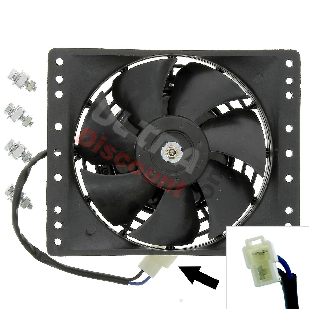 Ventilador para quad Shineray 250cc Racing ST-9E tipo 2, Piezas Shineray 250cc STIXE ST9E
