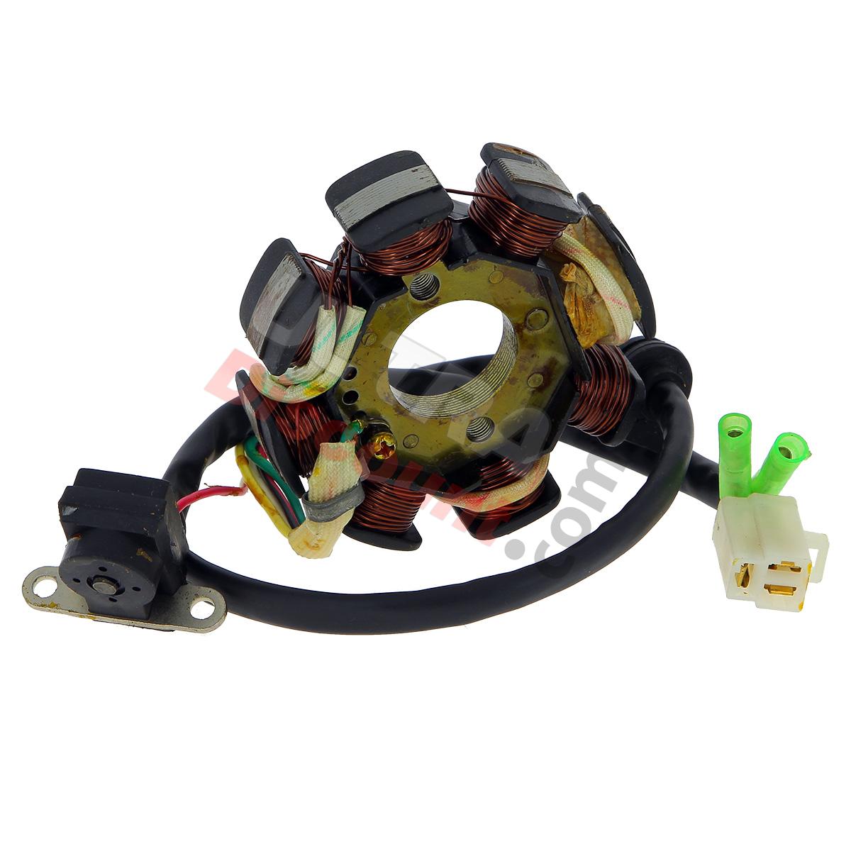 Estator para Scooter China 50cc, 4 tiempos (5 cables), Piezas de scooter chino
