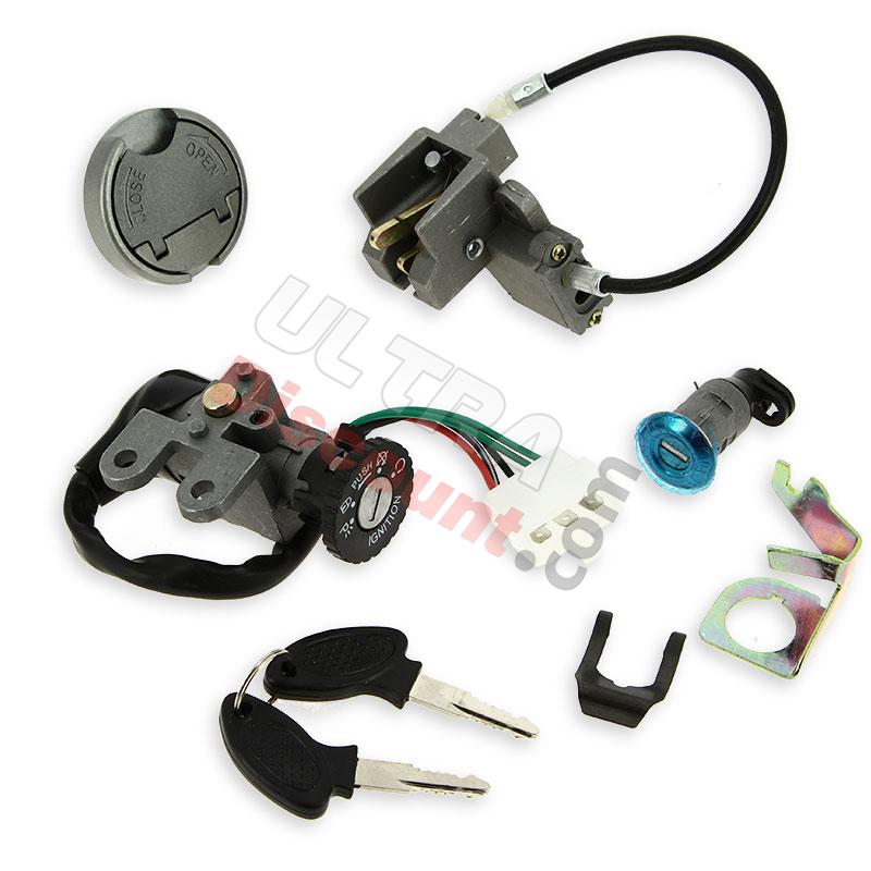 Clausor completo para scooter chinas (tipo 5), Piezas de scooter chino