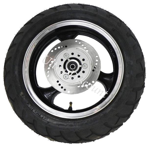 Rueda delantera para Scooter chinas (Negro - tipo 1), Piezas de scooter chino