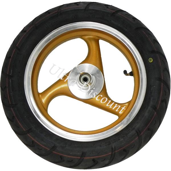Rueda delantera para Scooter chinas (Oro - tipo 3), Piezas de scooter chino