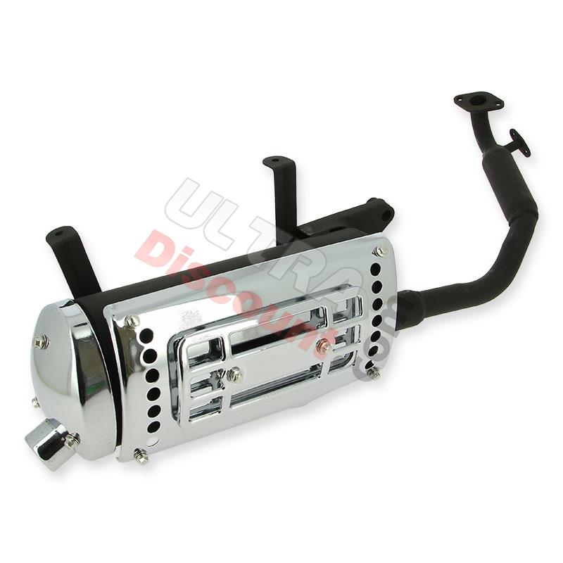 Tubo de escape para scooter chinas 125cc (tipo 2), Piezas de scooter chino Tubo de escape para scooter chinas 125cc (tipo 2), Piezas de scooter chino