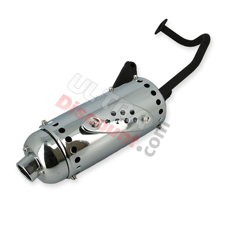 Tubo de escape para scooter chinas 50cc 4 tiempos (tipo 1), Piezas de scooter chino Tubo de escape para scooter chinas 50cc 4 tiempos (tipo 1), Piezas de scooter chino