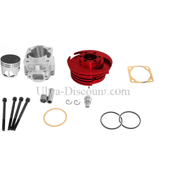 Kit 53cc 4 tranfers bulón de 10mm (tipo C, ROJO), Piezas minimoto Supermoto Kit 53cc 4 tranfers bulón de 10mm (tipo C, ROJO), Piezas minimoto Supermoto
