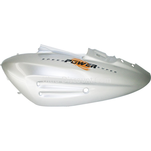 Lateral izquierdo para Jonway YY50QT-28A Gris-Naranja (tipo 1), Recambios Scooter Jonway
