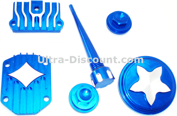 Kit de decoración Tuning para motor de Pit Bike (AZUL tipo 2), Recambios para Pit Bike Kit de decoración Tuning para motor de Pit Bike (AZUL tipo 2), Recambios para Pit Bike