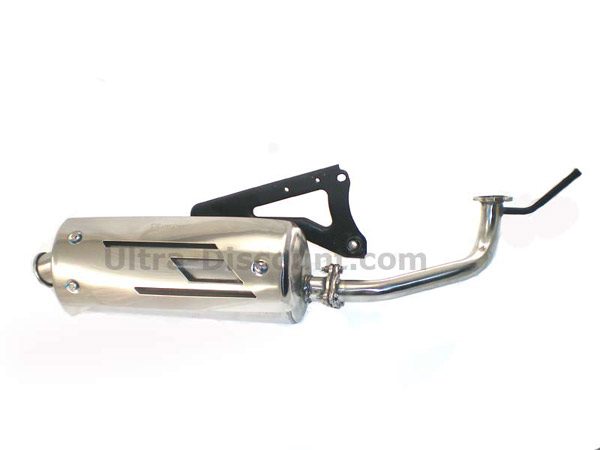 Tubo de escape para scooter chinas 50cc 2 tiempos, Piezas de scooter chino Tubo de escape para scooter chinas 50cc 2 tiempos, Piezas de scooter chino