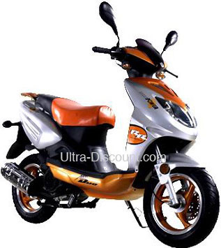 Scooter china de 4 tiempos 50cc NARANJA, Scooter china 50cc