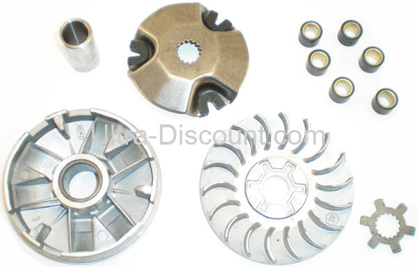 Variador para motor 50cc 2 tiempos 1E40QMB(tipo 1), Piezas de scooter chino Variador para motor 50cc 2 tiempos 1E40QMB(tipo 1), Piezas de scooter chino