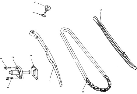 Junta de tensor de cadena de distribución Baotian BT49QT-12