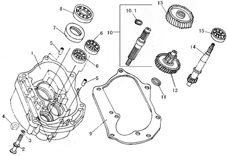 Junta spi eje de rueda trasera scooter Baotian BT49QT-9