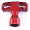 Empuñadura de tirador color ROJO, Recambios minimotos
