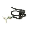 Piña izquierda Negro para Dax Skyteam Skymax 50-125cc con luz LED, Piezas Skymini Monkey - Gorilla