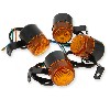 4 x Intermitente tras - del quad chinas (negro), Recambios quad chinas 200cc