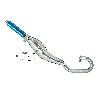 Tubo de escape Tuning Inox AZUL (tipo 2), Recambios minimotos